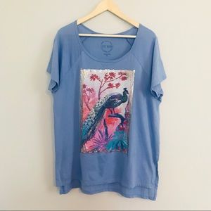 Lucky Brand Peacock Tee